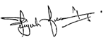 Signature of Secretary